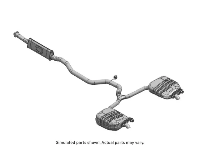 84312689 - : Exhaust Muffler with Exhaust Pipe for GM Image
