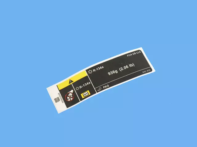 68366026AB - : Air Conditioning System Label for Mopar Image