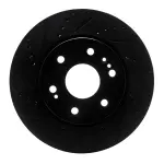 63347080L - : DFC Brake Rotor - Drilled and Slotted - Black for DYNAMIC FRICTION Image