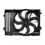 621050 - : Dual Radiator and Condenser Fan Assembly - Replaces Kia 25380 1F381, 25380-1F380 for TYC Image