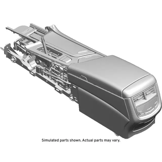 23206061 - : Jet Black Front Floor Console for GM Image