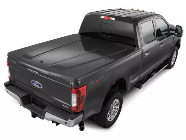 VHC3Z99501A42AE - Exterior: Tonneau Cover Hard 1pc By Undercover for Ford: E-350 Super Duty, E-450 Super Duty, F-250 Super Duty, F-350 Super Duty, F-450 Super Duty, F-550 Super Duty Image