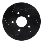 63348005L - : DFC Brake Rotor - Drilled and Slotted - Black for DYNAMIC FRICTION Image