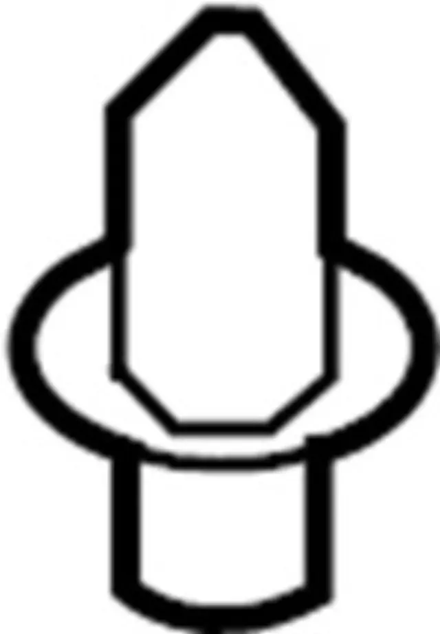 242011CA0A - Body: Lift Gate Trim Lower Clip for INFINITI: FX35, FX37, FX50, QX70 Image