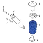 KV6Z5560H - Suspension: Coil Spring for Ford: Transit Connect Image