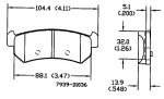 13050834 - : Disc Brake Pad Set for Suzuki: Forenza, Reno Image