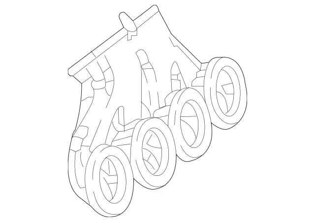 2138307900 - Heating and Ventilation: Air Duct for Mercedes-Benz: AMG GT 43, AMG GT 53, AMG GT 63, AMG GT 63 S, AMG GT 63 S E Performance, CLS450, CLS53 AMG, E300, E350, E400, E43 AMG, E450, E53 AMG, E63 AMG S Image image