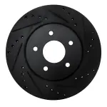 63368019R - : DFC Brake Rotor - Drilled and Slotted - Black for DYNAMIC FRICTION Image