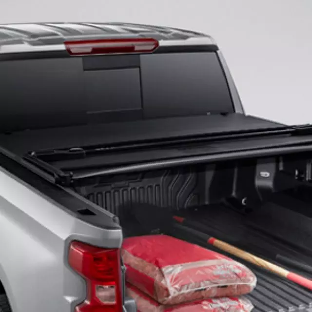 84060330 - Exterior: Soft Tri-Fold Tonneau Cover With Chevrolet for GM Image