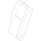 2139209801 - Rear Seat: Padding, Rr Seat Backrest for Mercedes-Benz Image