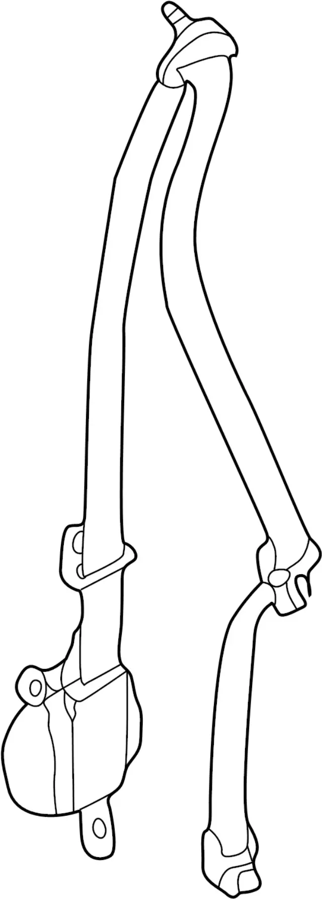 868854W900 - Electrical: Belt &amp; Retractor for INFINITI: QX4 Image