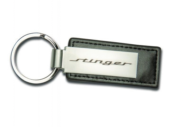 CK017AY746 - Keychain: Key Chain - Black Leather Stinger for Kia: Stinger Image