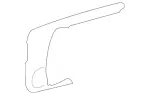 2027270630 - Front Doors: Seal for Mercedes-Benz: C220, C230, C280, C43 AMG Image