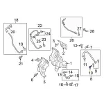 EJ7Z00812B - : 2015-2023 Ford - Oil Inlet Tube Bolt for Ford: Edge, Explorer, Focus, Fusion, Mustang | Lincoln: MKC, MKZ Image