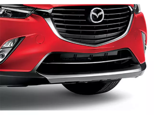 C9N3V4027 - Exterior: License Plate Frame, Polished, Mazda Logo for Mazda: 2, 3, 5, 6, CX-3, CX-30, CX-5, CX-7, CX-9, MPV, MX-5 Miata, RX-8, Tribute Image