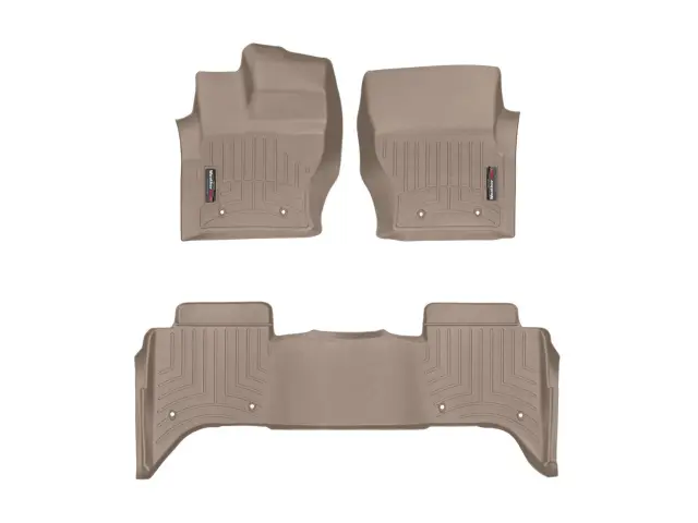 4548019 - : Tan FloorLiner™ DigitalFit®, Front &amp; 2nd Row for WeatherTech Image