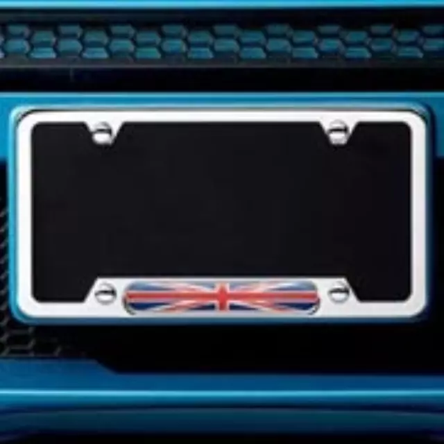 License Plate Frame - Union Jack - Polished - Mini (51-80-5-A5C-FA3)