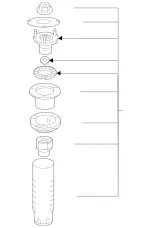 1663200326 - Springs, Suspension and Hydraulic Components: Parts Kit, Spr. Retainer for Mercedes-Benz Image