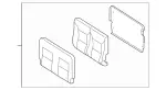46392002057M72 - Body: Seat Back Assembly for Mercedes-Benz Image