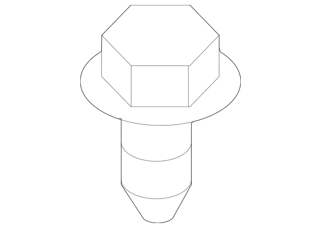 42 - Electrical: Headlamp Assembly Screw for Mercedes-Benz Image
