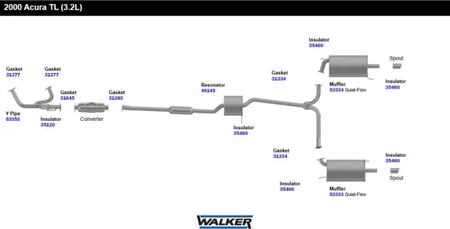 35120 - : Exhaust System Hanger Insulator for Walker Exhaust Image