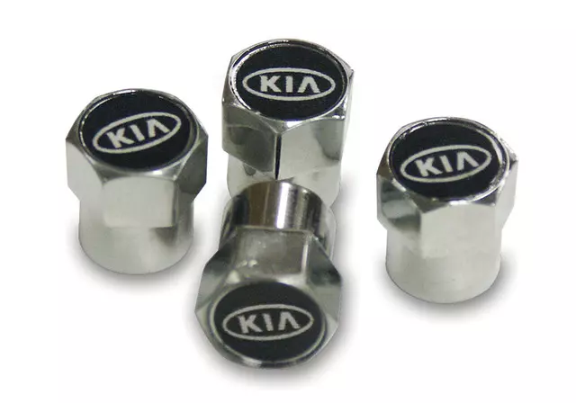 UM011AY0BK - Wheels: Valve Stem Caps - Silver Kia Logo for Kia Image