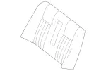 20492008337K50 - Body: Seat Back Cover for Mercedes-Benz: C 250, C 300, C 350, C 63 AMG&amp;reg; Image image