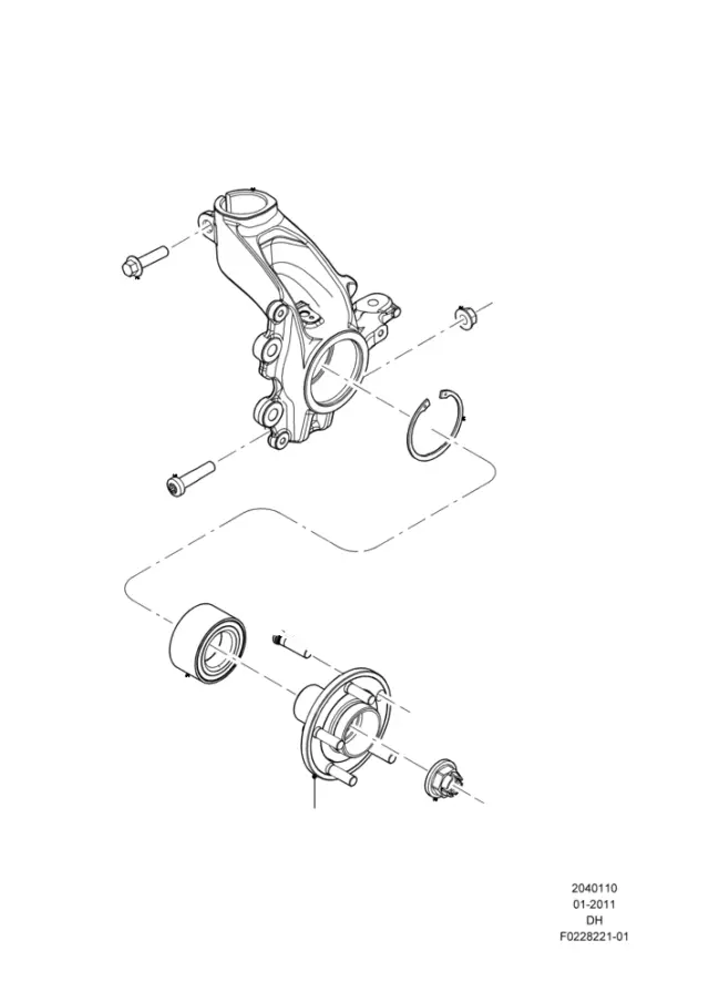CV6Z3K185C - Suspension: Steering Knuckle for Ford Image