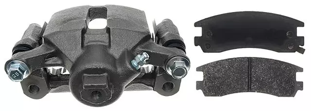 19322743 - : Rear Passenger Side Disc Brake Caliper Assembly with Semi-Metallic Pads (Loaded Police), Remanufactured for GM Image