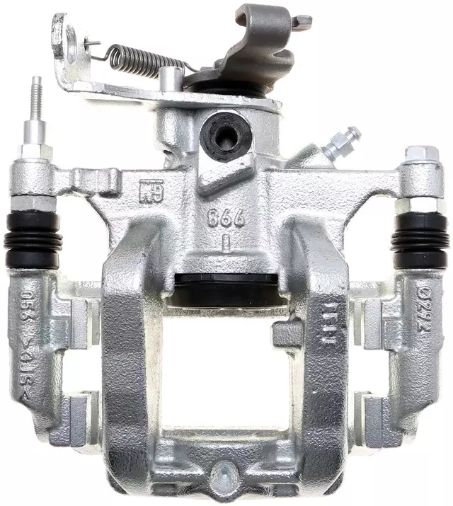 Rear Passenger Side Disc Brake Caliper Assembly with Ceramic Pads (Loaded Coated), Remanufactured - GM (19382874)