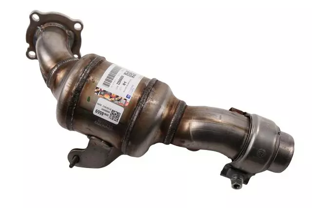 22956559 - : Part# 22956559 Driver Side 3-Way Catalytic Converter with Flange, Bushings, Studs, and Clamps for Cadillac: CTS | Chevrolet: Camaro Image