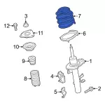 GJ5Z5310A - Suspension: Coil Spring for Ford Image
