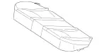 2049200450 - Rear Seat: Padding for Mercedes-Benz Image