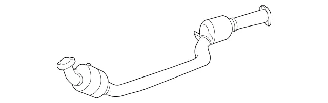 1714901419 - Exhaust System: Exhaust Pipe for Mercedes-Benz: SLK280, SLK300 Image