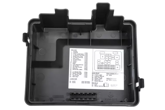 Body and Instrument Panel Wiring Harness Junction Block Cover - GM (15251111)