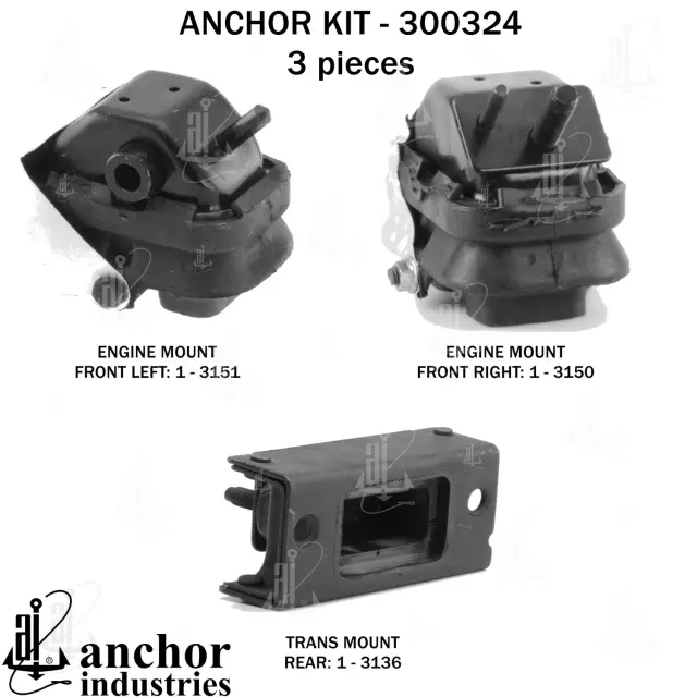 300324 - Engines &amp; Components: Anchor Engine Mount Kit for Anchor Image