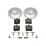 ESK620 - : Genuine Geomet Coated Rotors, ECE-R90 Brake Pads + Hardware Kit for PowerStop Image