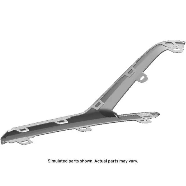 84200479 - : Part# 84200479 Black Front Passenger Side Bumper Fascia Outer Molding for GMC: Terrain Image