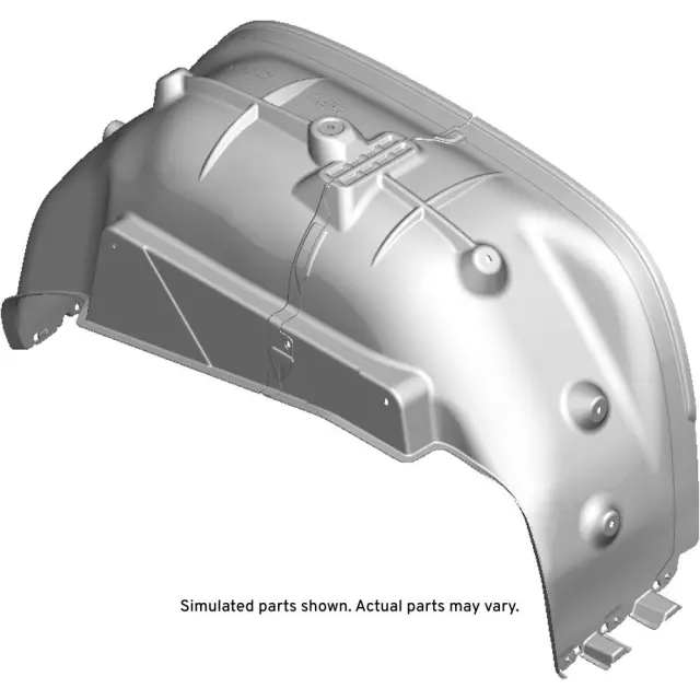 84868531 - : Rear Passenger Side Wheelhouse Liner for Chevrolet: Silverado 2500 HD, Silverado 3500 HD Image