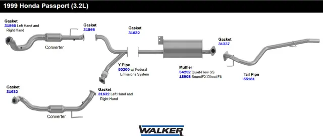 31632 - Gaskets: Exhaust Pipe Flange Gasket for Walker Exhaust Image