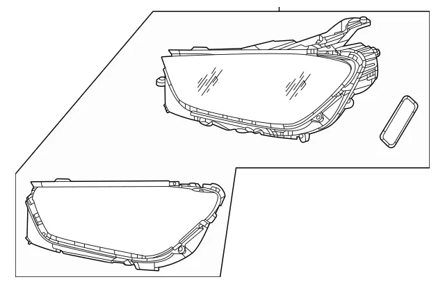 Headlamp Components for 2023 Mercedes-Benz GLE 350