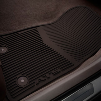 22927633 - : First- and Second-Row Premium All-Weather Floor Mats in Kona Brown with ATS Script for ACDelco Image