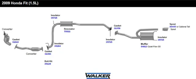 35284 - : Exhaust System Hanger Insulator for Walker Exhaust Image