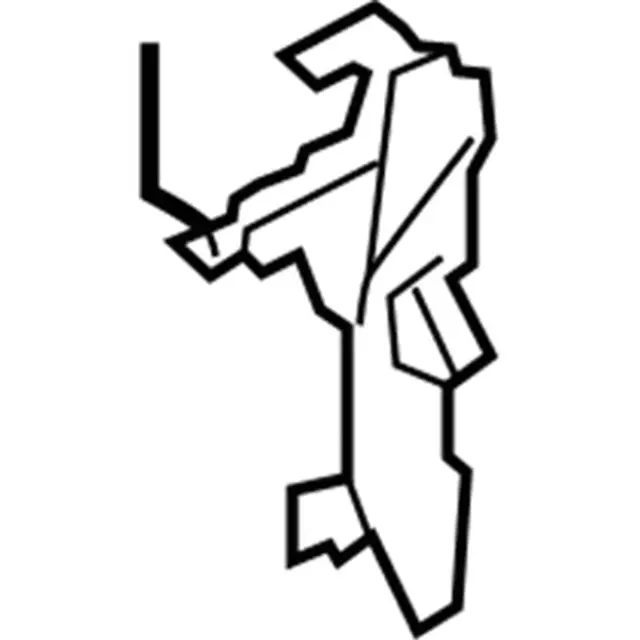 8A8Z7443351A - Body: Bracket for Ford: Flex Image