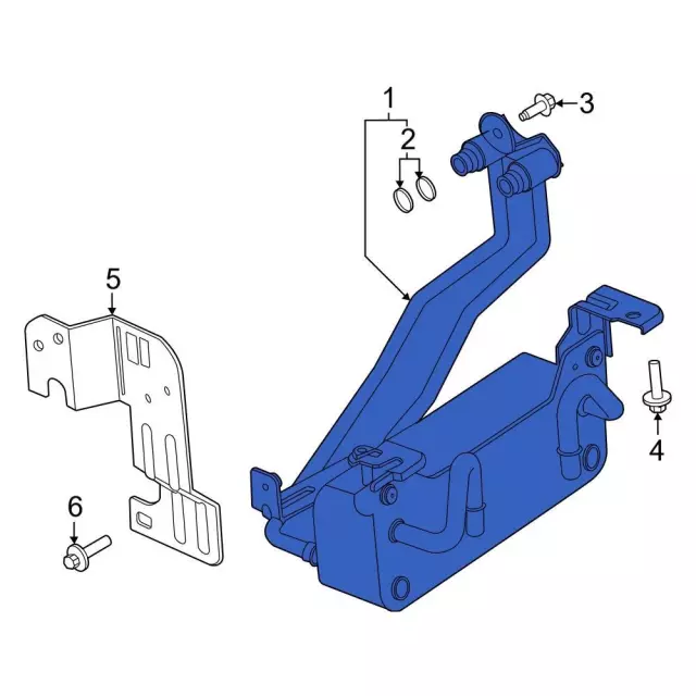 PC3Z7869E - Automatic Transmission: Oil Cooler for Ford: F-250 Super Duty, F-350 Super Duty Image