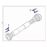 LB3Z4B496A - Suspension: Drive Shaft Mount Bolt for Ford: Bronco, Ranger Image
