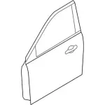 JB5Z7820124B - Body: Door Shell for Ford: Explorer, Police Interceptor Utility Image