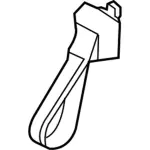 AG1Z54434A14BA - Body: Pull Handle for Ford: Fusion | Lincoln: MKZ | Mercury: Milan Image