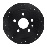 63345015L - : DFC Brake Rotor - Drilled and Slotted - Black for DYNAMIC FRICTION Image