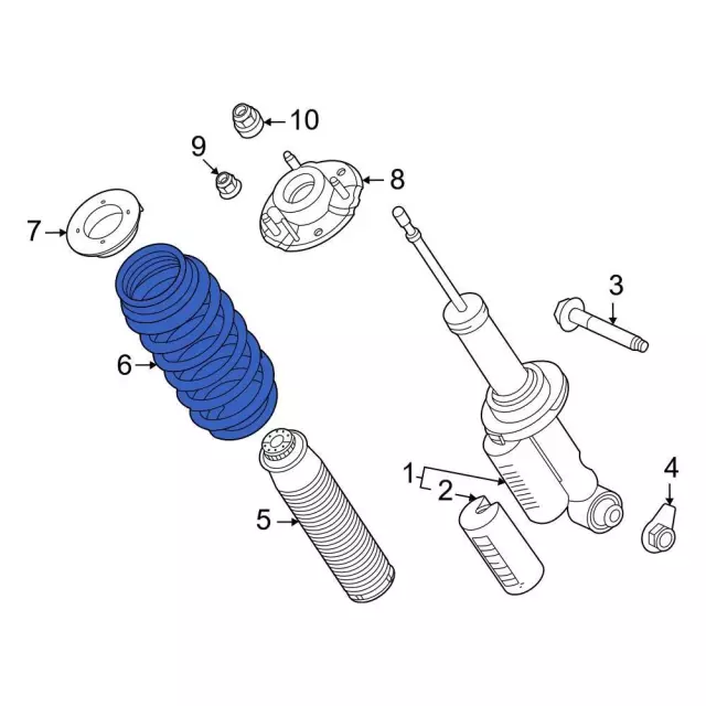 MB3Z5560F - : Coil Spring for Ford: Bronco Image